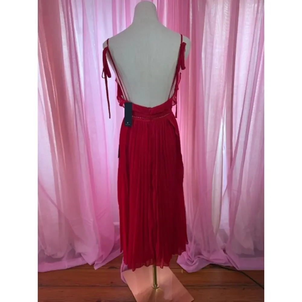 FIRE RED LULUS DRESS SIZE XLARGE NWT - Picture 2 of 8